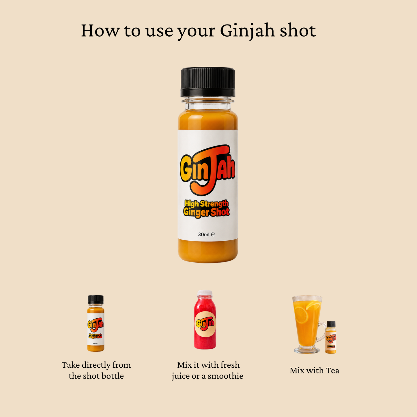 GINJAH Strong Ginger Shot – 250ml