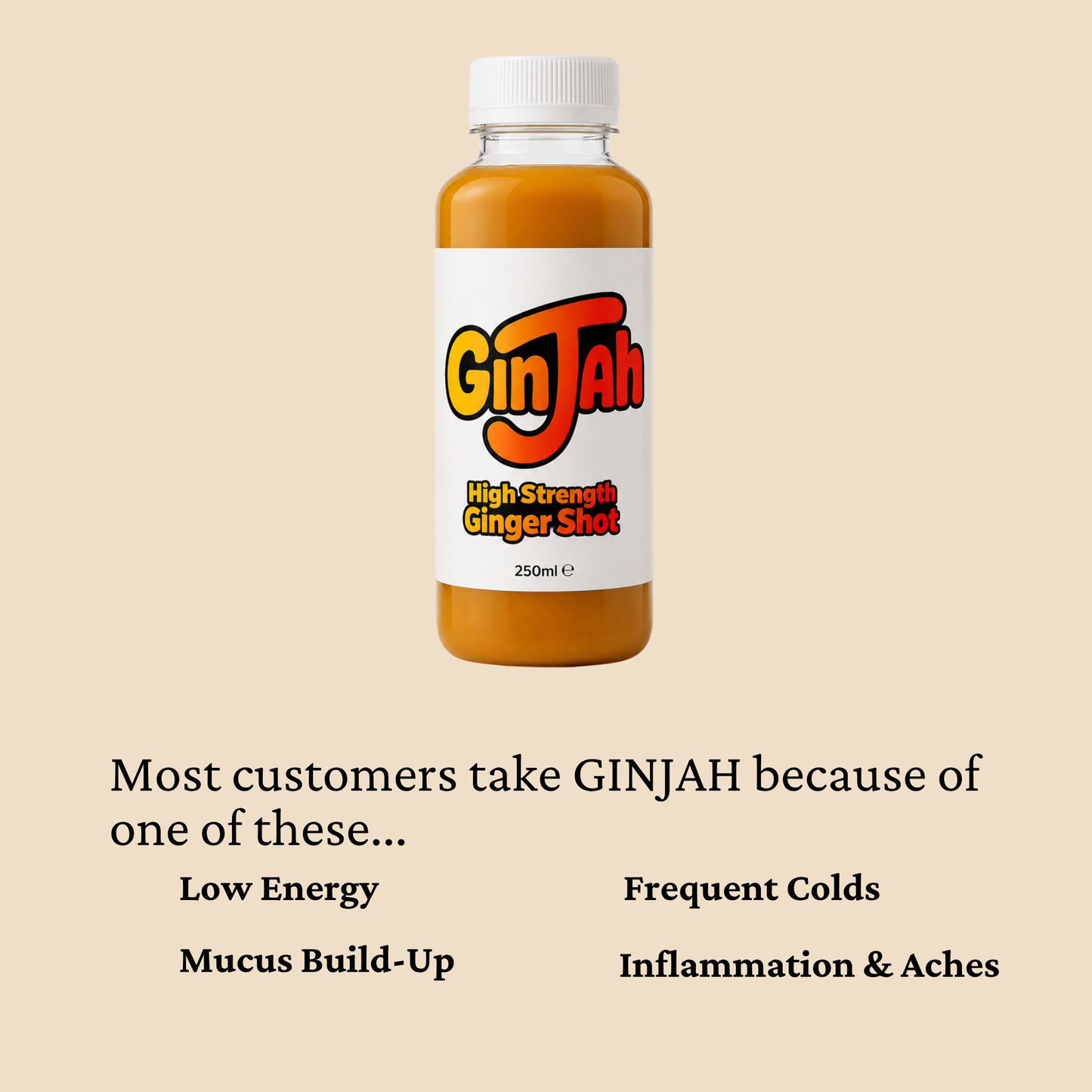 GINJAH Strong Ginger Shot – 250ml